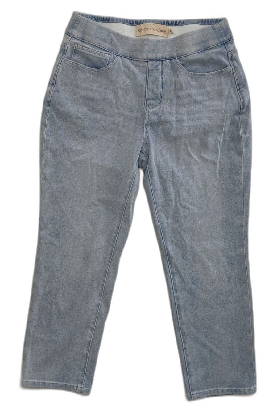 Soft Surroundings The Ultimate Denim Pull On Crop Pants Size PS